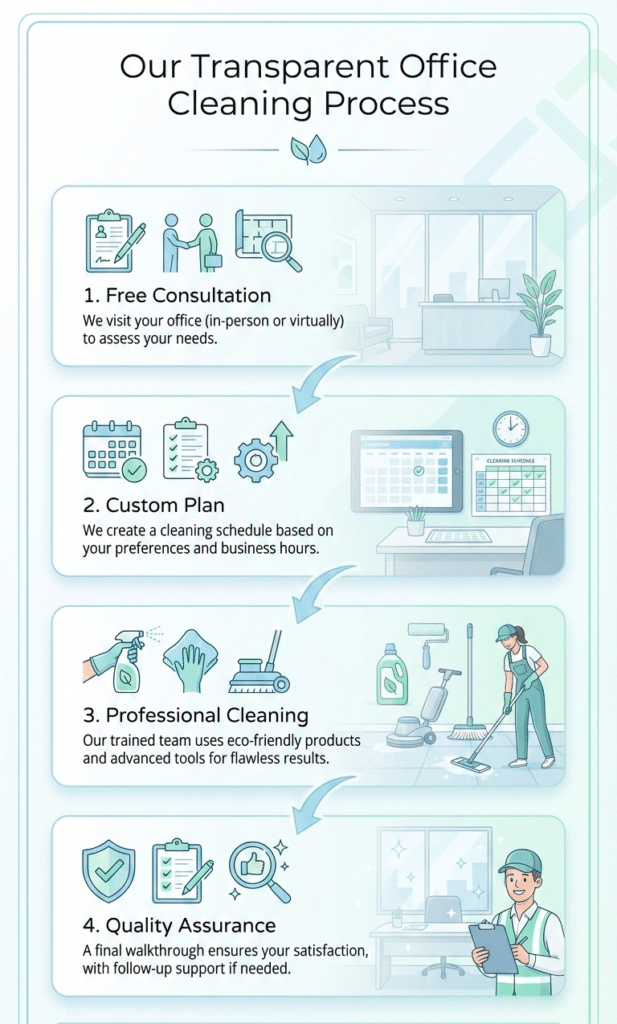 Our Process of Office Cleaning Auckland
